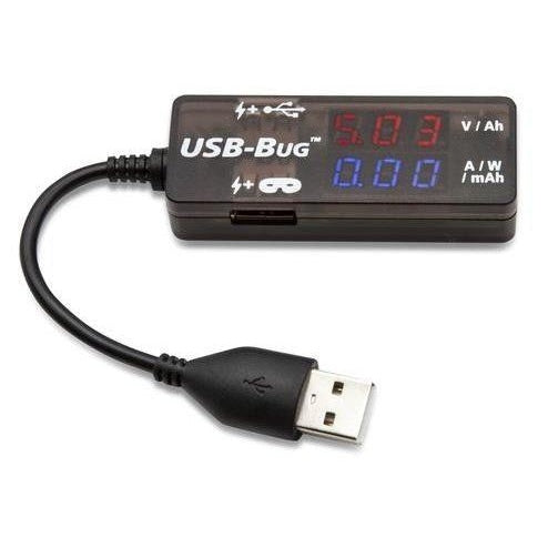USB-BUG™ TESTER & DATA MASKER: PREVENTS DATA TRANSFER, TESTS POWER, VOLTAGE, AND CURRENT OF 2.0/3.0 PORTS - USB-BUG