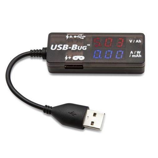 USB-BUG™ TESTER & DATA MASKER: PREVENTS DATA TRANSFER, TESTS POWER, VOLTAGE, AND CURRENT OF 2.0/3.0 PORTS - USB-BUG