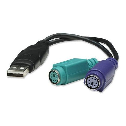 PS/2 to USB Adapter 2 PS/2 to 1 USB