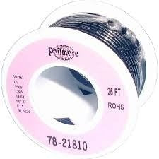 18 AWG Stranded Copper Wire , Black, 25 ft.