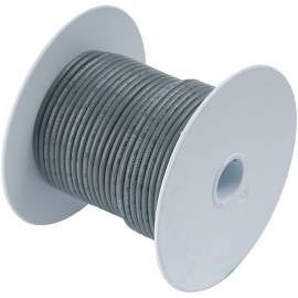 20 AWG Stranded Copper Wire, Grey, 25 ft.