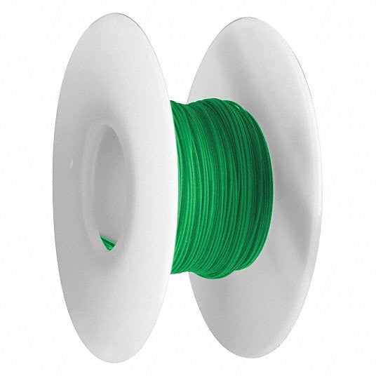 26 AWG Stranded Copper Wire, Green, 25 ft.